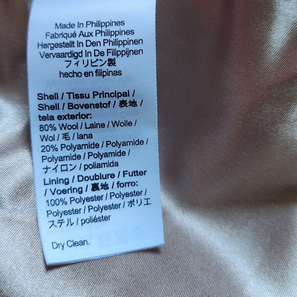 NWT J. Crew Italian Stadium Cloth Nello Gori Wool double breasted coat Sz 8 - Picture 13 of 16